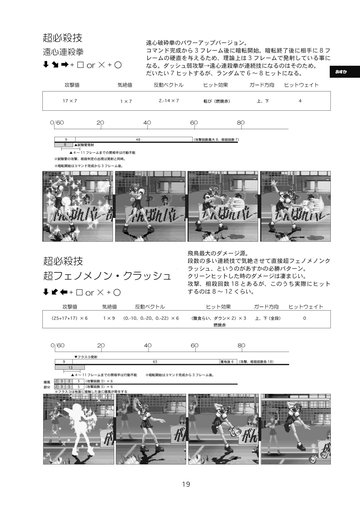 あすかの必殺技技表